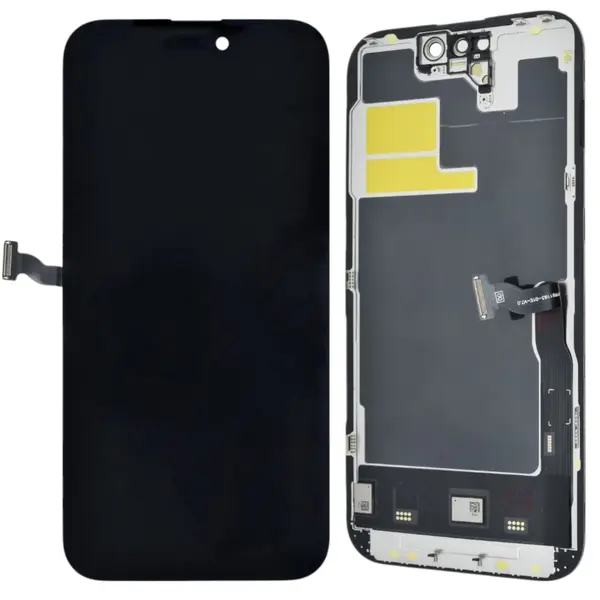 MR3_194329 Дисплей iphone 14 pro, з сенсором, та рамкою black (gx oled), (під заміну ic) 