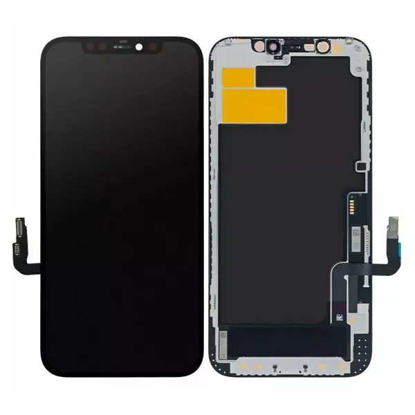 MR3_195145 Дисплей iphone 12, iphone 12 pro, з сенсором, та рамкою black (jk soft oled), (під заміну ic) 