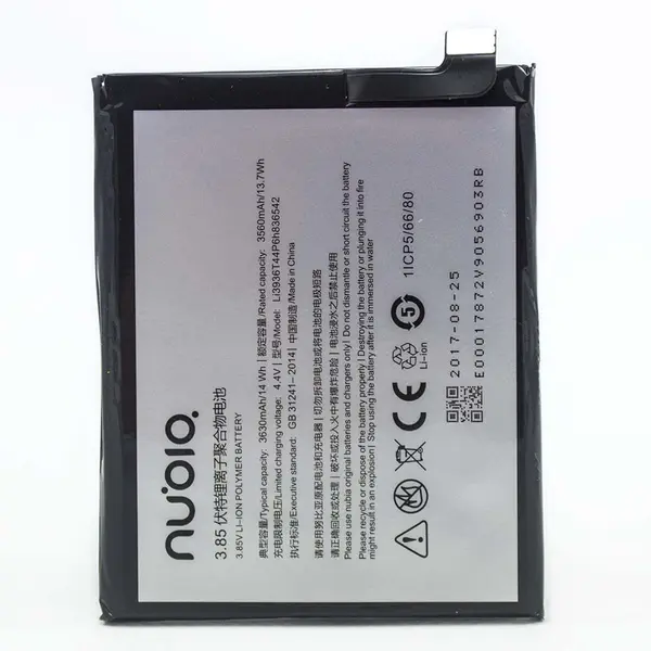MR3_102485 Акумулятор zte nubia m2 (nx551j, li3936t44p6h836542), оригінал (prc), (тех. пак) 