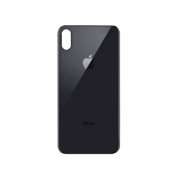 MR3_102741 Задня кришка (скло) iphone xs space gray (big hole) 