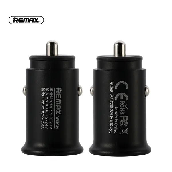 MR3_103646 Авто зарядний пристрій remax rcc-219 roki 2.4a 2usb black 
