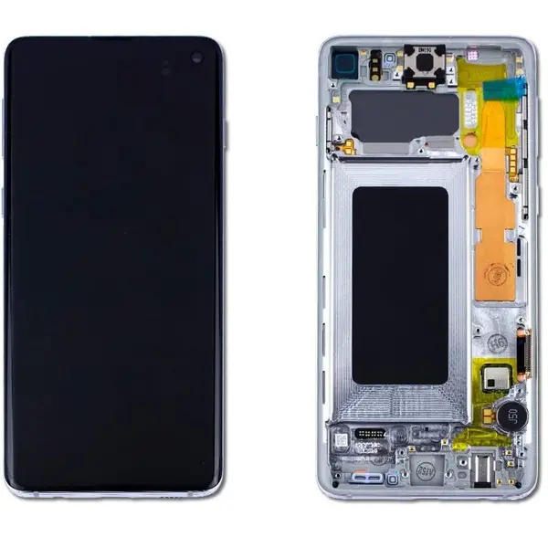 MR3_104254 Дисплей samsung sm-g970f galaxy s10e, з сенсором, та рамкою prism білий сервісний оригінал 
