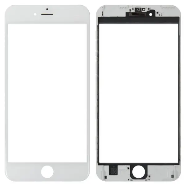 MR3_104948 Скло корпусу для iphone 6 plus з oca-плівкою та рамкою білий оригінал 