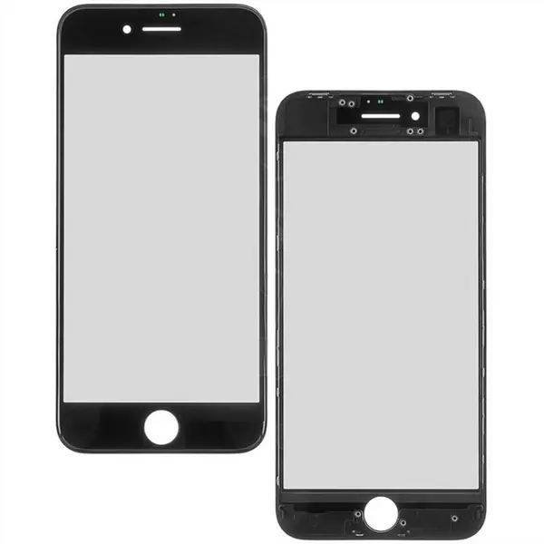 MR3_104968 Скло корпусу для iphone 6s з oca-плівкою та рамкою black оригінал 