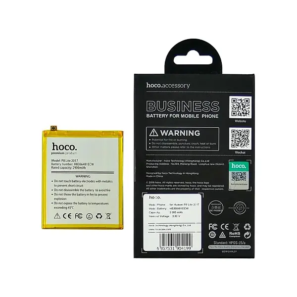 MR3_105410 Акумулятор huawei p10 lite, p8 lite (2017), p9 lite, p smart (hb366481ecw) hoco 