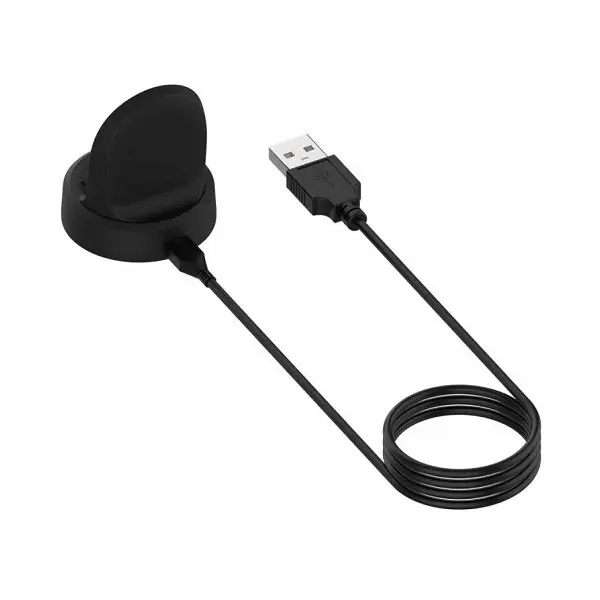MR3_109323 Зарядний кабель magnetic charger cradle для samsung galaxy watch 3, 4, 4 classic, 5, 5 pro, 6, 6 classic, active, active 2 black (док станція) 