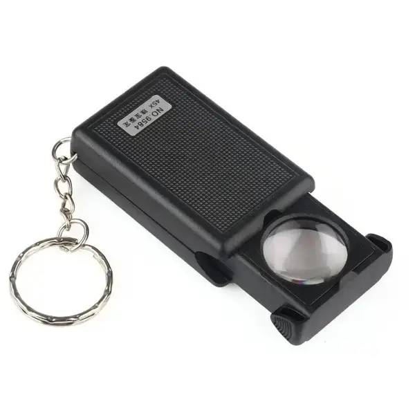 MR3_115067 Лупа кишенькова n0.9584, з led підсвічуванням, d=21mm, кратність збільшення 45x 