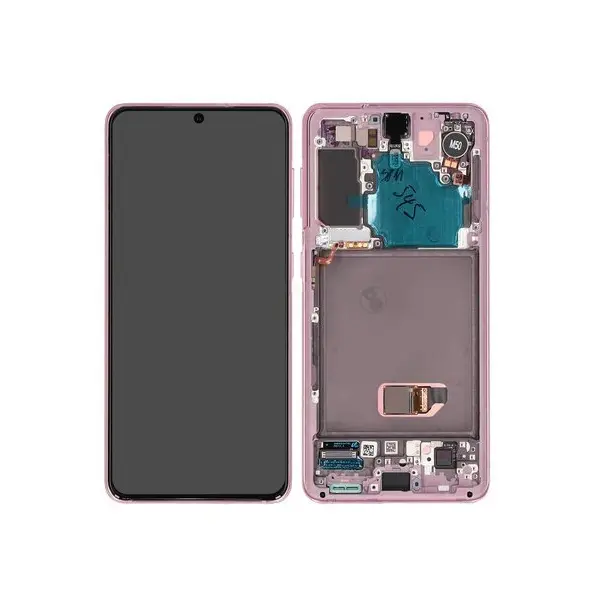 MR3_115198 Дисплей samsung sm-g991 galaxy s21, з сенсором, та рамкою phantom фіолетовий сервісний оригінал 