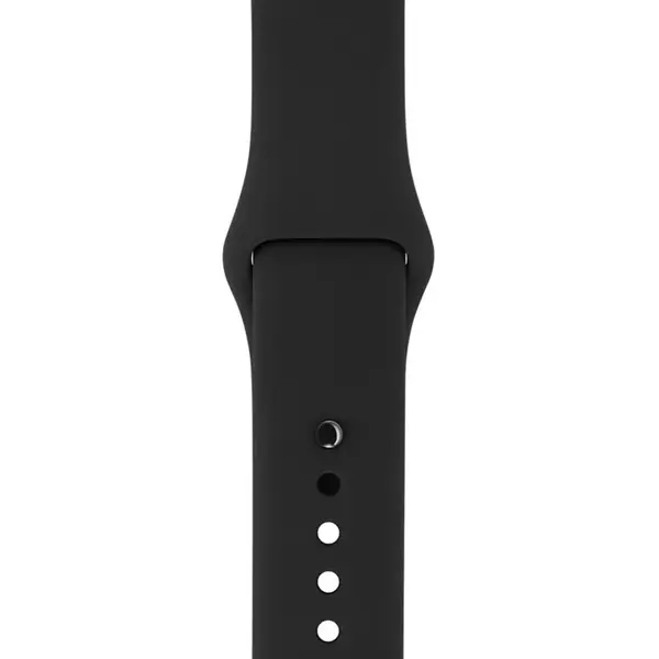 MR3_116035 Ремінець силіконовий для apple watch 38, 40, 41mm розмір l (18) black 