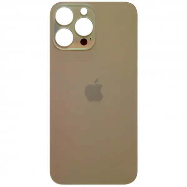 MR3_116576 Задня кришка (скло) iphone 13 pro max gold (big hole) 