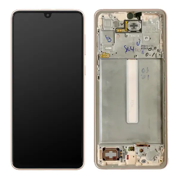 MR3_116719 Дисплей samsung sm-a336 galaxy a33 5g (2022), з сенсором, та рамкою peach gold сервісний оригінал 