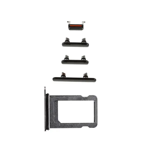 MR3_117425 Кнопки корпусу бічні (тримач sim-карти) для iphone xs black 