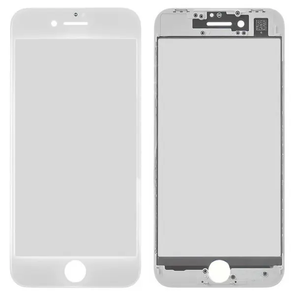 MR3_117762 Скло корпусу для iphone 8, iphone se (2020) з oca-плівкою та рамкою білий оригінал (prc) 