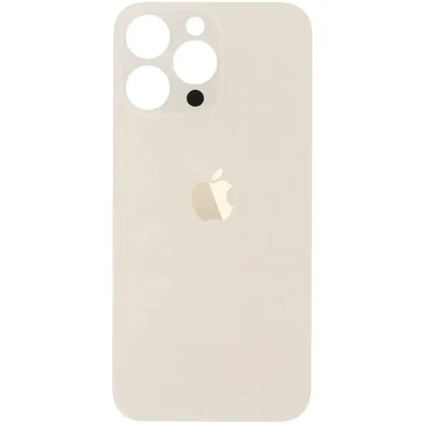MR3_118847 Задня кришка (скло) iphone 14 pro max gold (big hole) 