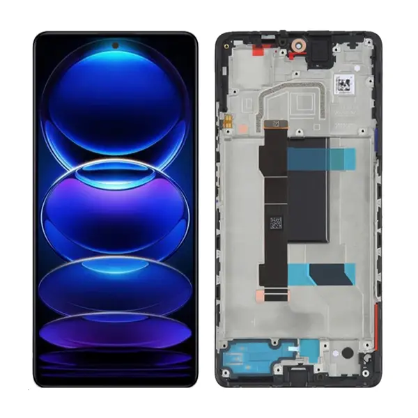 MR3_119861 Дисплей redmi note 12 pro 5g, poco x5 pro 5g, з сенсором, та рамкою black сервісний оригінал (ver. tianma) 