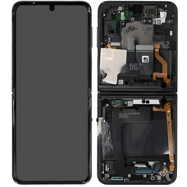 MR3_120221 Дисплей samsung sm-f721 z flip 4 5g (2022), з сенсором, та рамкою black сервісний оригінал (inner) 