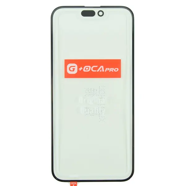 MR3_121925 Скло корпуса g, oca pro iphone 15 pro max з oca-плівкою black 