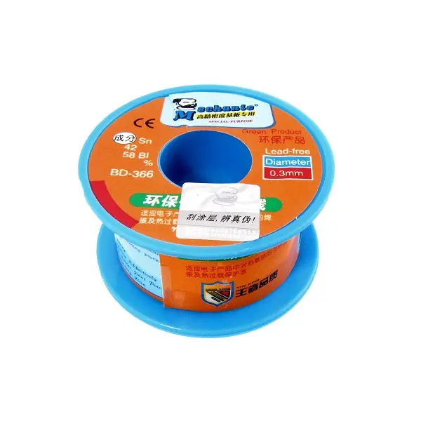 MR3_106928 Припій легкоплавкий mechanic bd-366 0, 3mm, 40g, sn 42%, bi 58% 