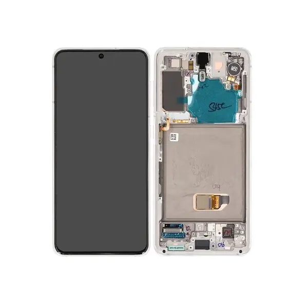 MR3_107114 Дисплей samsung sm-g991 galaxy s21, з сенсором, та рамкою phantom білий сервісний оригінал 