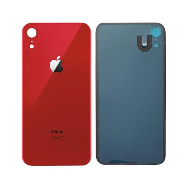 MR3_107425 Задня кришка (скло) iphone xr red (big hole) 