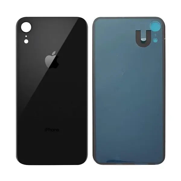 MR3_107457 Задня кришка (скло) iphone xr black (big hole) 
