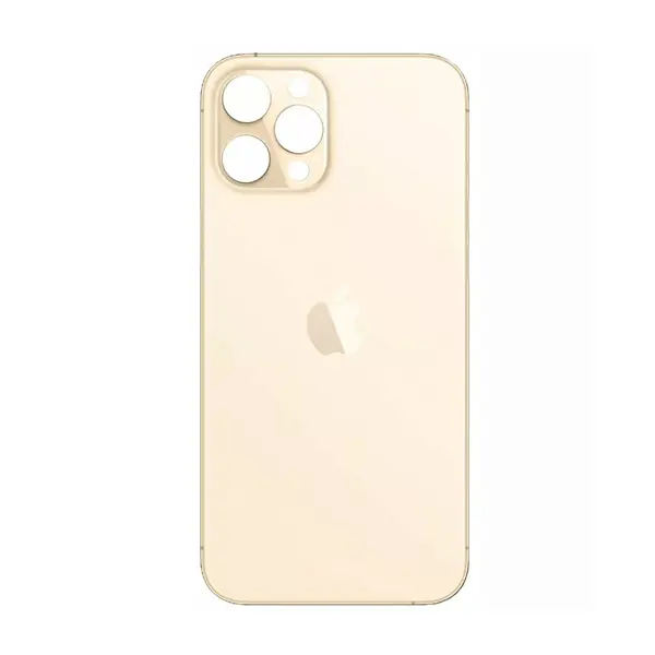 MR3_108180 Задня кришка (скло) iphone 12 pro max gold (big hole) 