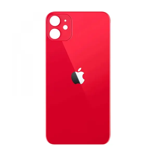 MR3_108203 Задня кришка (скло) iphone 12 red (big hole) 
