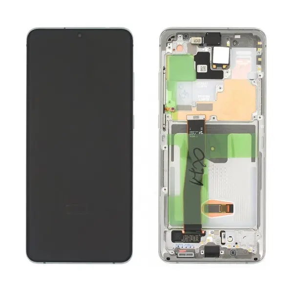 MR3_115200 Дисплей samsung sm-g988f galaxy s20 ultra, з сенсором, та рамкою білий сервісний оригінал 