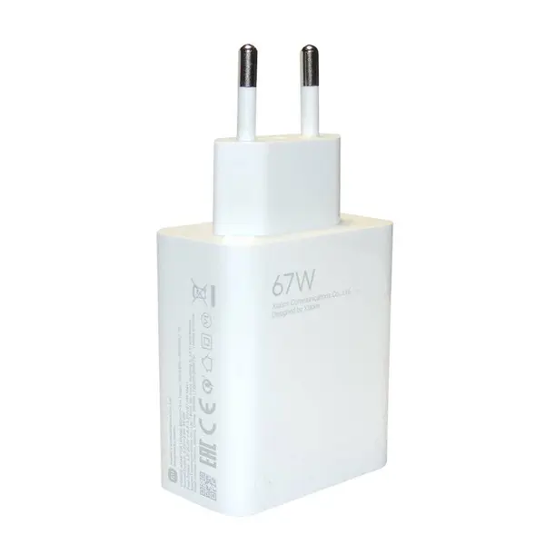 MR3_116309 Мережевий зарядний пристрій xiaomi 67w quick charge 3.0 білий (mdy-12-ez) 