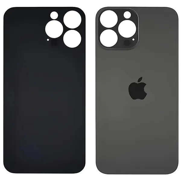 MR3_116573 Задня кришка (скло) iphone 13 pro max graphite (big hole) 