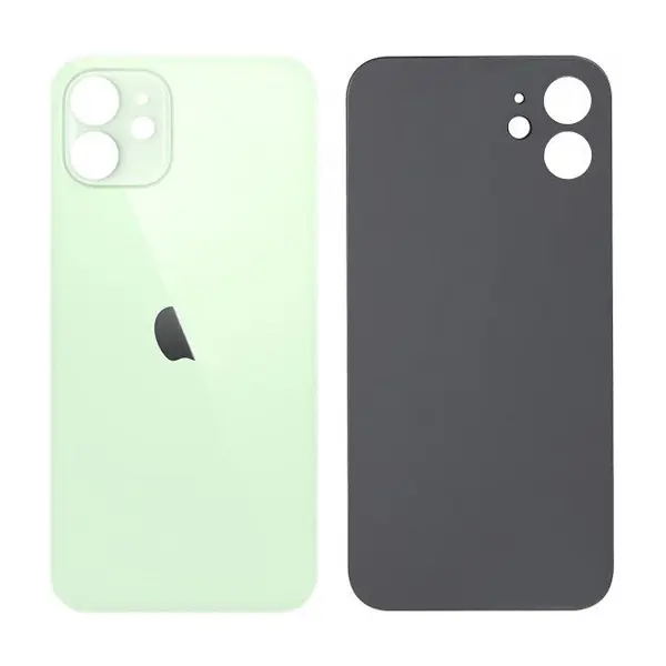 MR3_120018 Задня кришка (скло) iphone 12 mini green (big hole), сервісний оригінал 