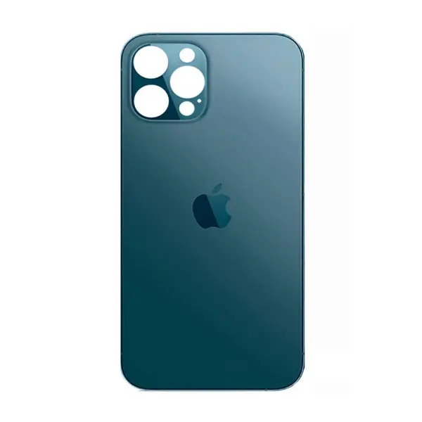 MR3_120023 Задня кришка (скло) iphone 12 pro max pacific blue (big hole), сервісний оригінал 