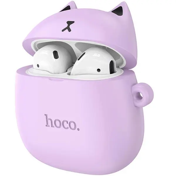 MR3_120661 Навушники бездротові hoco ew45 tws cat ear, lilac cat (фіолетові) 