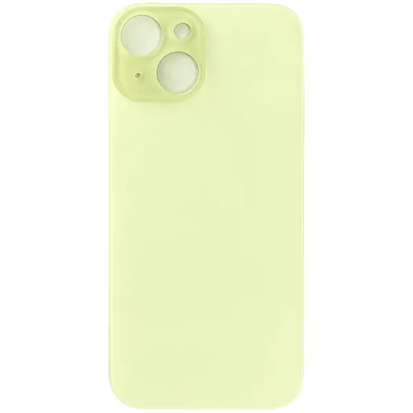 MR3_120682 Задня кришка (скло) iphone 15 plus yellow (big hole), сервісний оригінал 