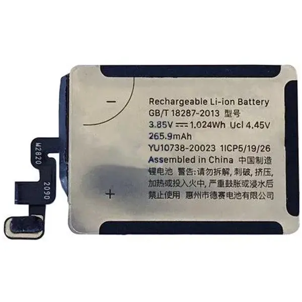 MR3_121007 Акумулятор apple watch series 6 40mm a2291, a2293, a2375 (a2345), знятий оригінал 