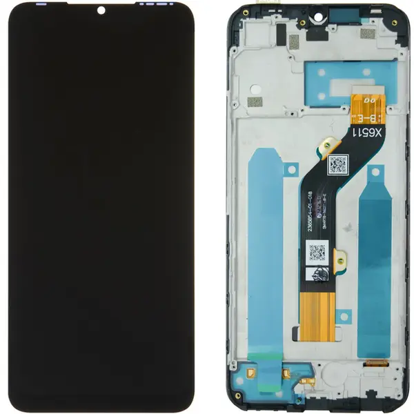 MR3_122673 Дисплей infinix smart 6 (x6511b, x6511, x6511e), з сенсором, та рамкою black 