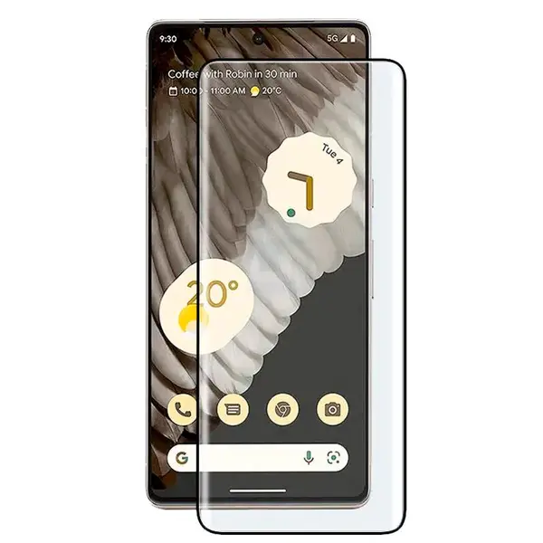 MR3_123154 Скло google pixel 7 pro (0.25mm, 3d, прозорий) в комплекті з uv клеєм і лампою 