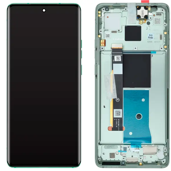 MR3_123934 Дисплей motorola xt2303 moto edge 40, з сенсором, та рамкою green сервісний оригінал 