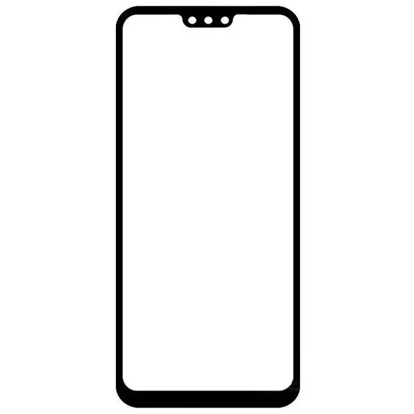 MR3_114207 Скло корпусу для honor 8x oca-плівкою, black оригінал (prc) 