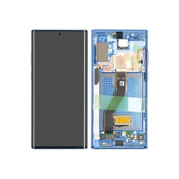 MR3_115212 Дисплей samsung sm-n975 galaxy note 10 plus 4g, з сенсором, та рамкою aura blue сервісний оригінал 
