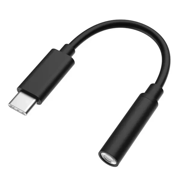 MR3_115652 Перехідник type-c to aux 3.5mm black 