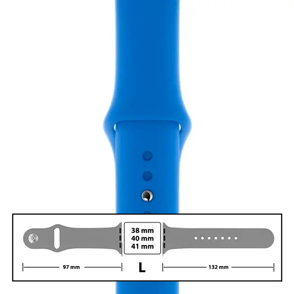 MR3_116091 Ремінець силіконовий для apple watch 38, 40, 41mm розмір l (03) sky blue 