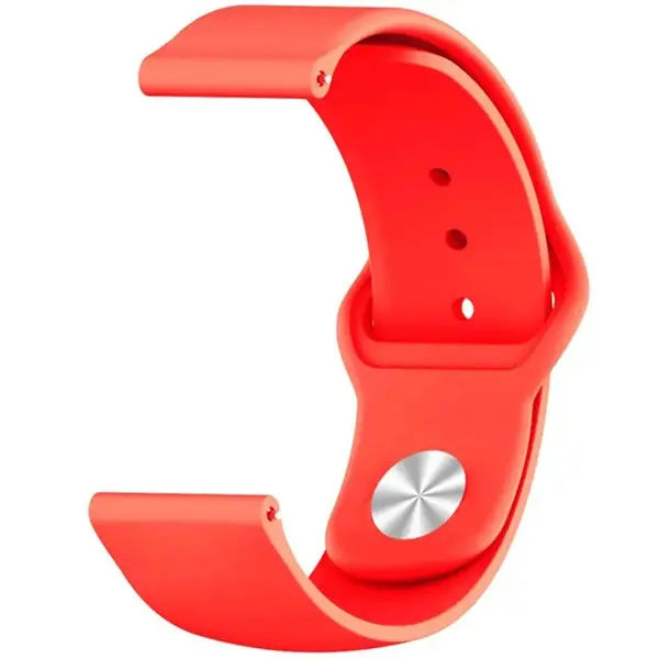 MR3_116433 Ремінець силіконовий samsung galaxy watch 20mm apple watch design red 