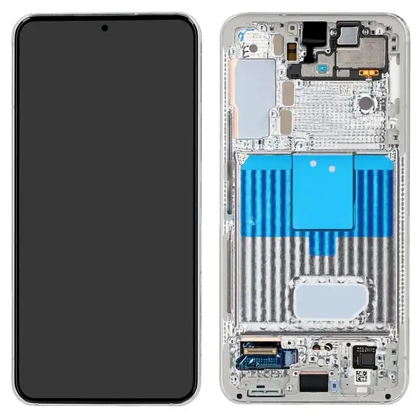 MR3_116728 Дисплей samsung sm-s901 galaxy s22 (2022), з сенсором, та рамкою phantom білий сервісний оригінал 