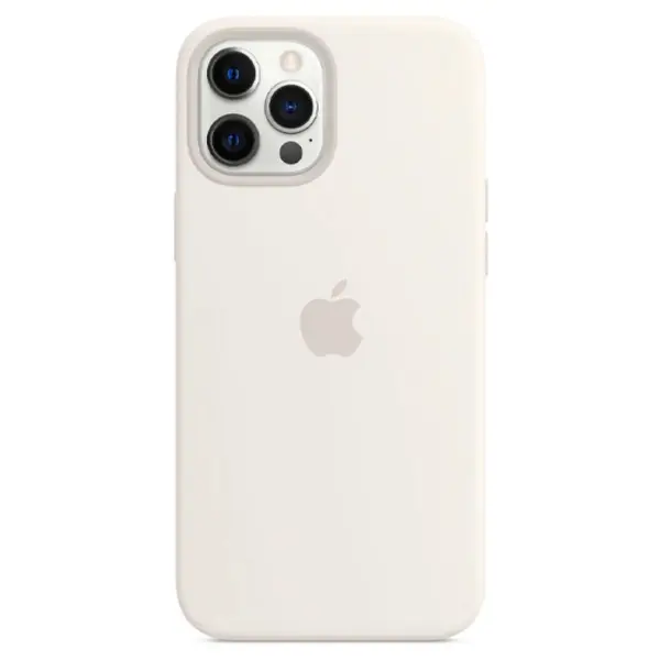 MR3_119219 Чохол silicone case для iphone 12 pro max (9) білий (закритий низ) 