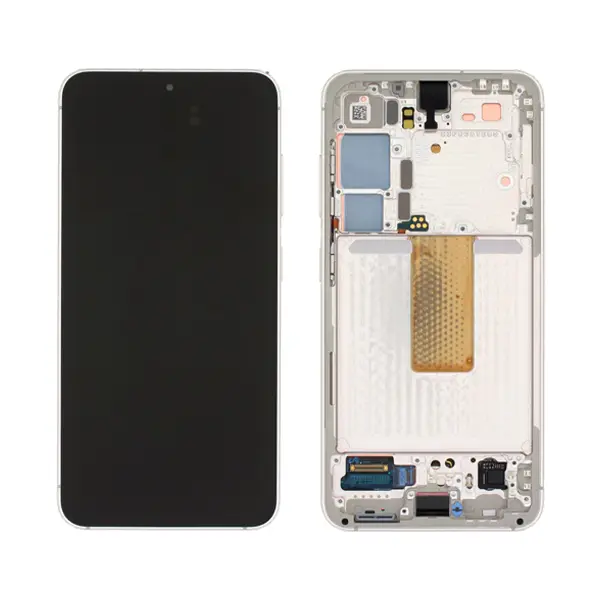 MR3_119909 Дисплей samsung sm-s911 galaxy s23 5g (2023), з сенсором, та рамкою cream beige сервісний оригінал 