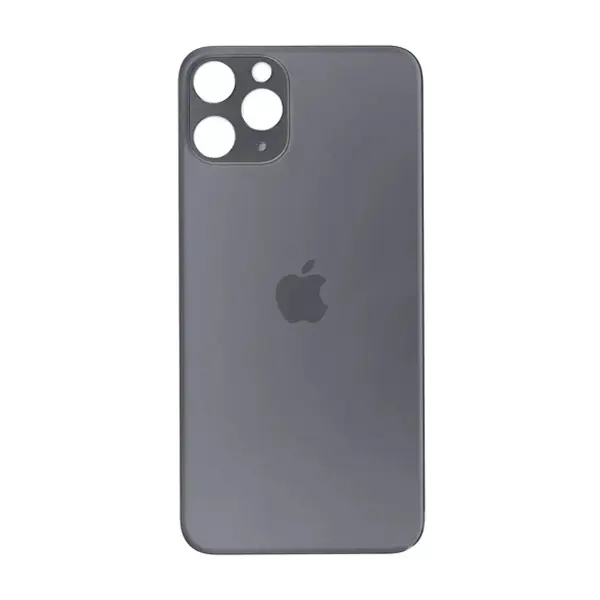 MR3_120031 Задня кришка (скло) iphone 11 pro space gray (big hole), сервісний оригінал 