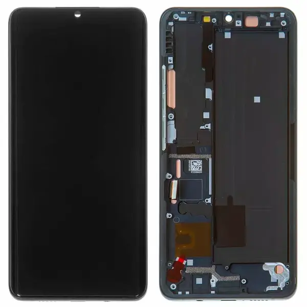 MR3_123316 Дисплей xiaomi mi note 10, mi note 10 lite, з сенсором, та рамкою midnight black oled 