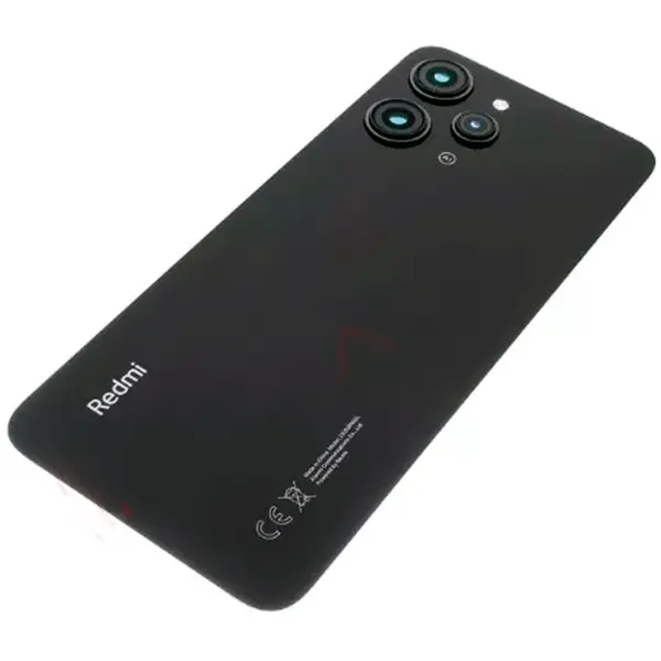 MR3_123453 Задня кришка redmi 12 midnight black (зі склом камери) оригінал (prc) 