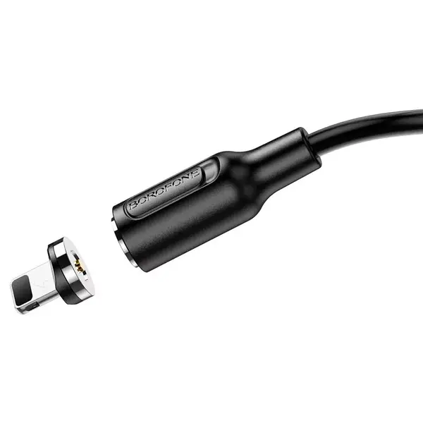 MR3_123847 Кабель borofone usb bx41 amiable magnetic lightning 2.4a чорний (магнітний) 